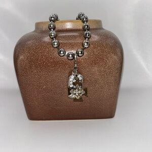 F.A.I.T.H Silver and Gold tone Removable Cross Pendant Necklace